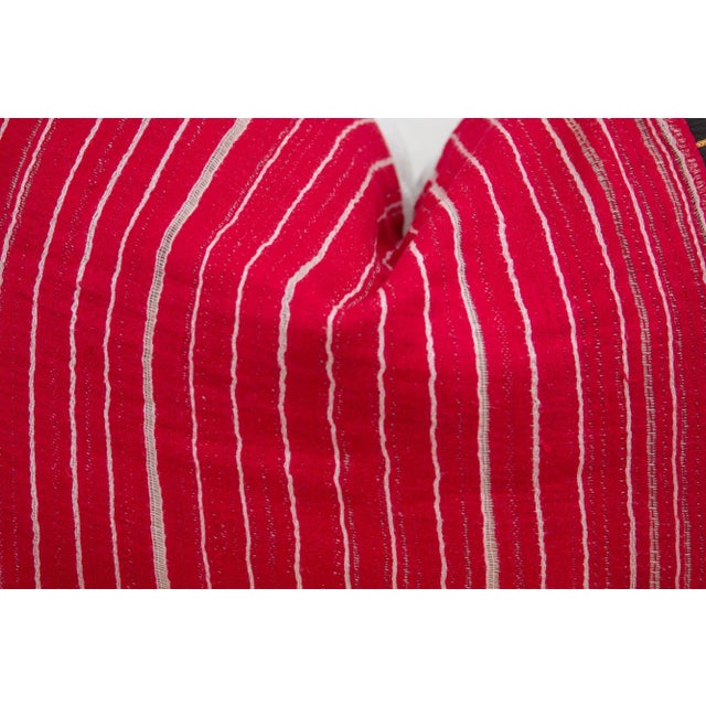 Indian Antique Mashru Tribal Pillow For Sale - Image 4 of 9