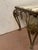 20th Century Hammered Wrought Iron Coffee Table with Breccia Marble Top For Sale - Image 3 of 9