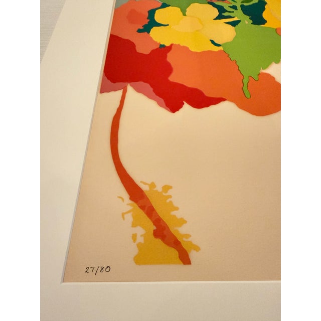 1973 Limited Edition Signed ‘Hibiscus’ Lithograph by Elizabeth Osborne For Sale - Image 4 of 6