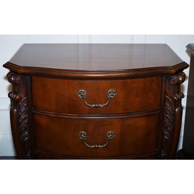 Large American Chippendale Style Nightstands, Set of 2 For Sale - Image 10 of 18