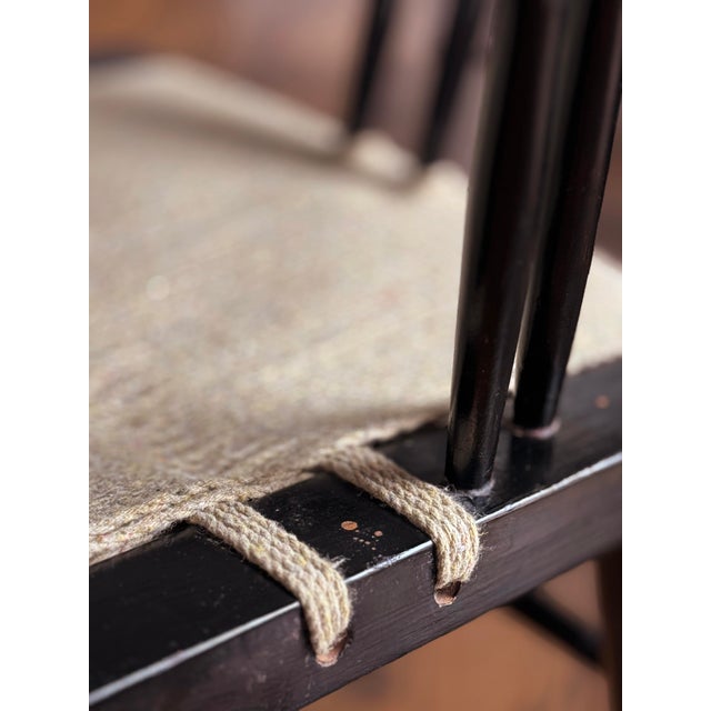 We acquired this set of George Nakashima designed Grass Seated chairs from dealer John Robshaw who brought the set over...