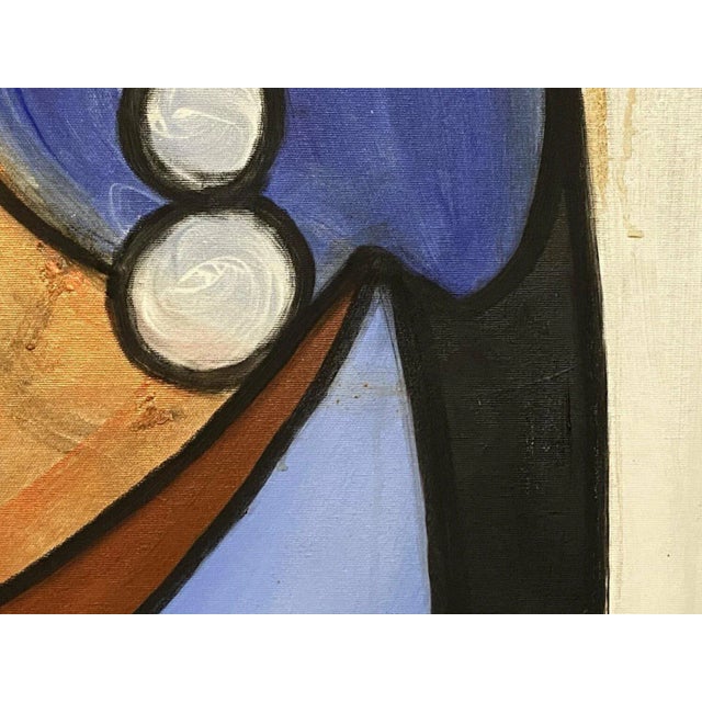 Monili Federico Pinto Schmid , Italy , 2021 Acrylic, Oil Pastel on Canvas, 55x79in For Sale - Image 9 of 13