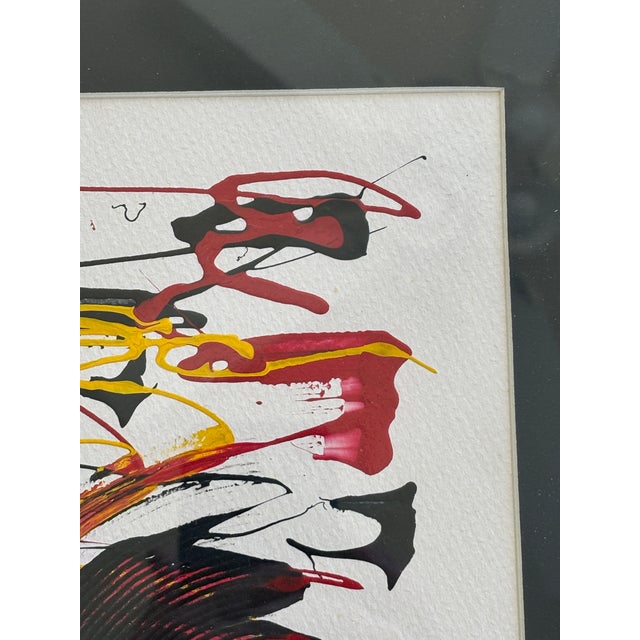 T. Oliver, 12 X 12 Painting, Mid-Century Modernist Abstract Painter For Sale In San Diego - Image 6 of 9