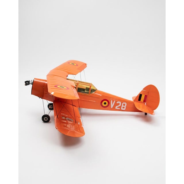 Large Vintage Stampe SV.4 Biplane Airplane Model, 1980s For Sale - Image 4 of 16