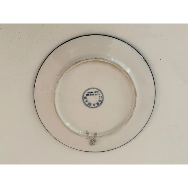 Spanish Ceramar Talavera Vintage Wall Plate Hand-Painted 7 In. Polychrome Colors For Sale - Image 9 of 12