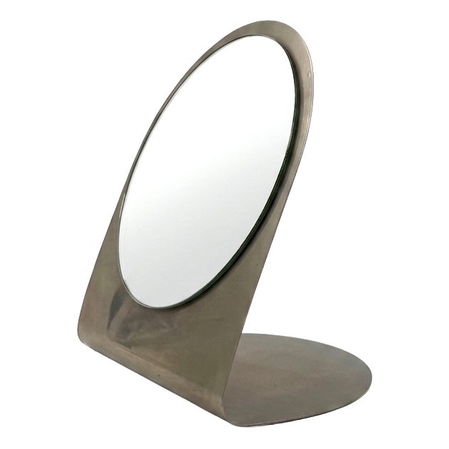 Mid-Century Modern French Table Mirror, 1970s For Sale