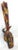 Wood Powerful Primitive Tall African Wood Carved Polychromed Mask For Sale - Image 7 of 8