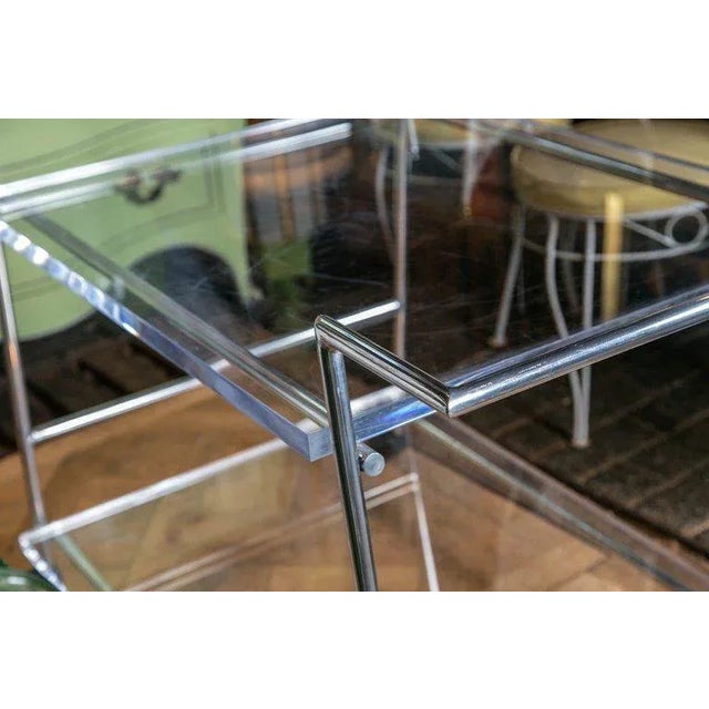 1970s Vintage Lucite and Chrome Bar Cart For Sale - Image 18 of 18
