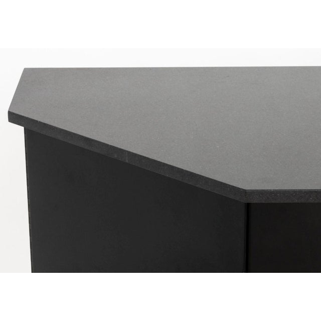 Postmodern Black Lacquer & Granite Sideboard For Sale In New York - Image 6 of 10