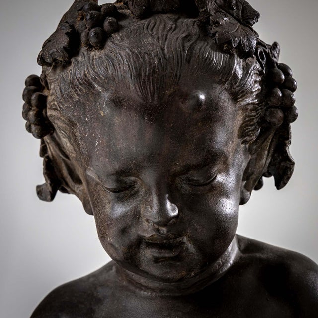 Purple Sculpture of a Young Satyr, Early 20th Century, Metal For Sale - Image 8 of 11
