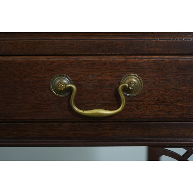 Kittinger Leather Top Mahogany Architects Desk For Sale - Image 10 of 18