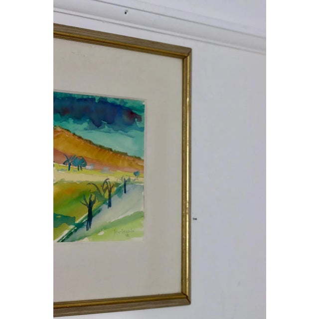 1950s Jonne Bergström, Street, 1952, Watercolor, Framed For Sale - Image 5 of 10