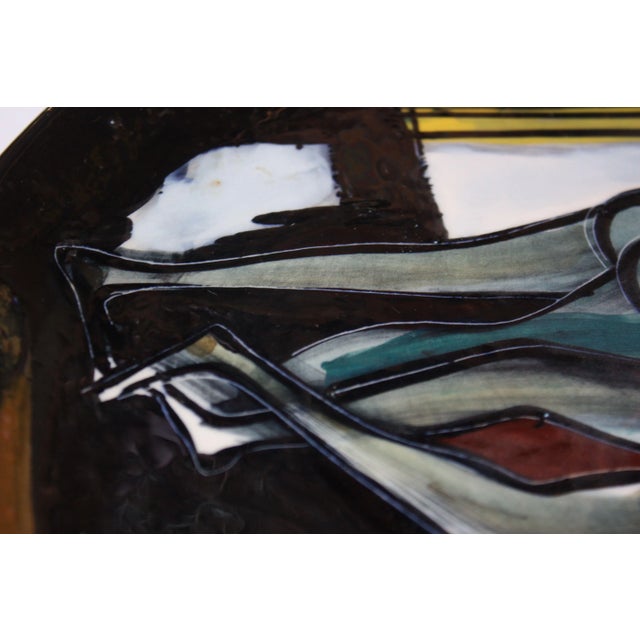 1950s Italian Ceramic Charger by Luciano Rumi For Sale - Image 9 of 13