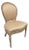 Gustavian Reproduction Parlor Chair in Pleated Silk For Sale