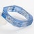 Blue John Galliano Blue Acrylic Resin Bracelet Bangle with Newspaper Inclusions For Sale - Image 8 of 16