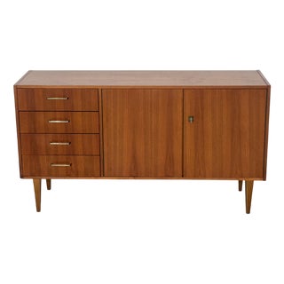 Mid-Century Sideboard with Drawers in Walnut, 1960s For Sale