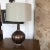 Metal Vintage 1990s Torched Copper Gourd Shaped Table Lamp For Sale - Image 7 of 8