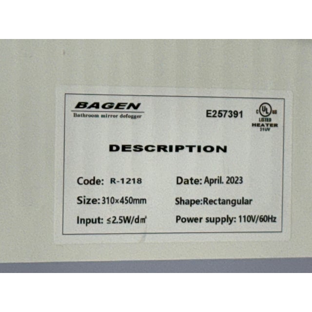 Robern Vitality Led Mirror + Defogger For Sale - Image 11 of 12