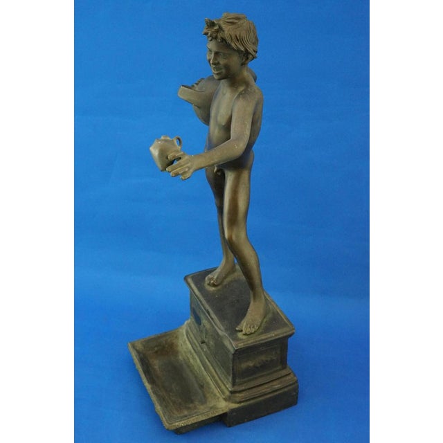 Vincenzo Gemito, Art Nouveau Nude Sculpture of Water Carrier with a Fountain, Late 1800s, Bronze For Sale - Image 9 of 18