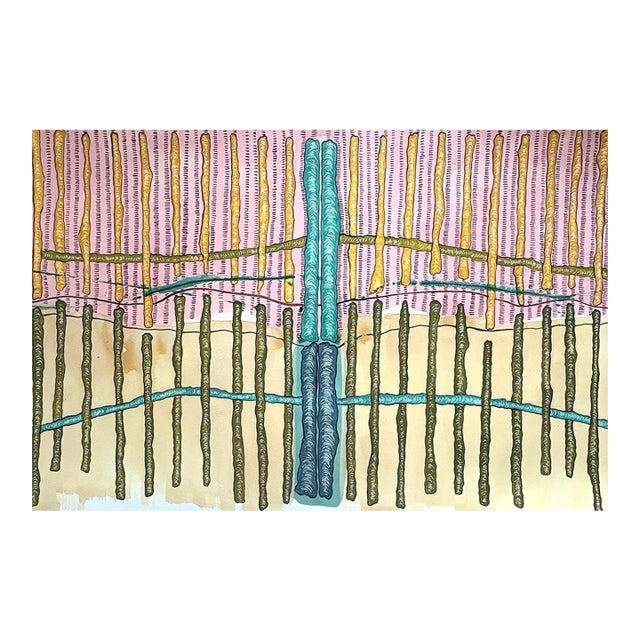 Barbara Beck 2003 Abstract Watercolor Painting on Paper - Signed/Dated/Unframed For Sale