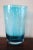 Blue Floral Etched Art Glass Vase For Sale - Image 8 of 9