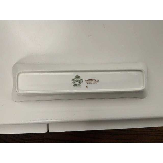 1980s Vintage Aynsley Pemproke Bone China Trinket Dish For Sale - Image 5 of 10