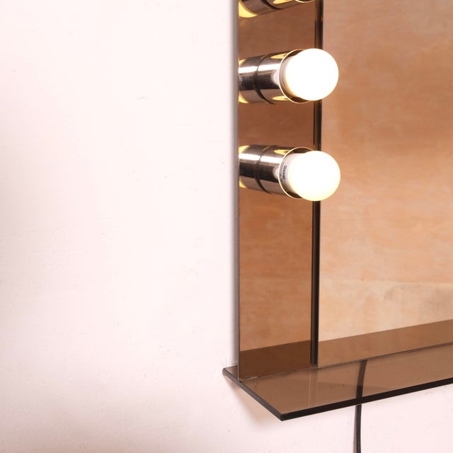 1960s Vintage Bathroom Mirror with Lights, 1960s For Sale - Image 5 of 18