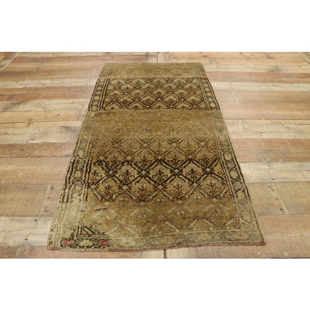 Mid 20th Century Vintage Turkish Oushak Rug with Modern Style - 02'06 x 04'10 For Sale - Image 5 of 12