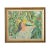 Green French Vintage 1980s Framed Oil Painting of Cherry Picking For Sale - Image 8 of 8