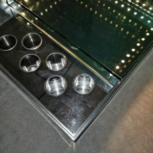 lluminated Glass Coffee Table, 1970s For Sale - Image 15 of 16