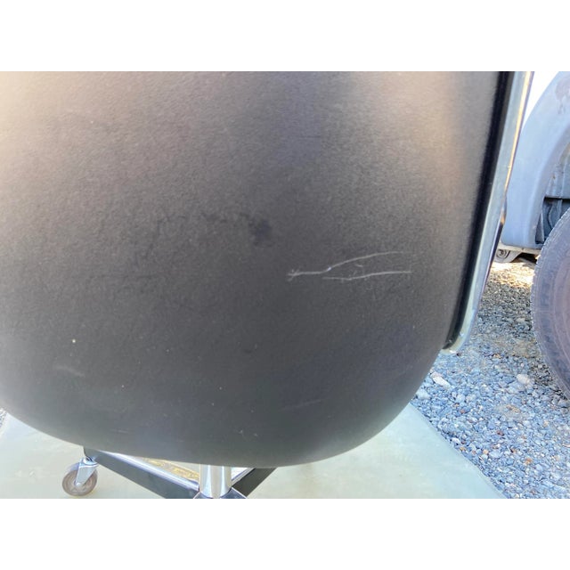 Charles Pollock 1980s Charles Pollock for Knoll Attributed Leather Executive Swivel Desk Chair For Sale - Image 4 of 12