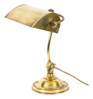 Vintage Art Deco Articulated Brass Desk Lamp, 1920s