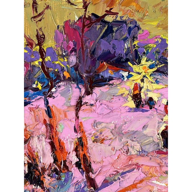 Oil Painting Frosty Evening in Winter Oleksiy Ivanyuk For Sale - Image 4 of 11
