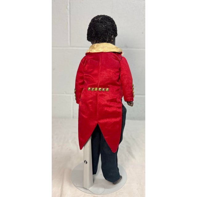 Rare Antique Early 1800s Handmade African American Boy Doll Sculpture Figure For Sale - Image 12 of 15