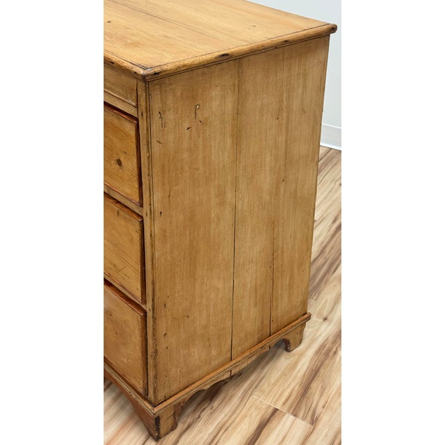 Antique English Pine Three Drawer Chest For Sale - Image 14 of 16