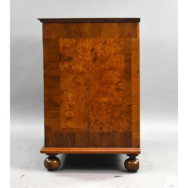 Burr Walnut Marquetry Chest from William & Mary, 1700s For Sale - Image 3 of 14