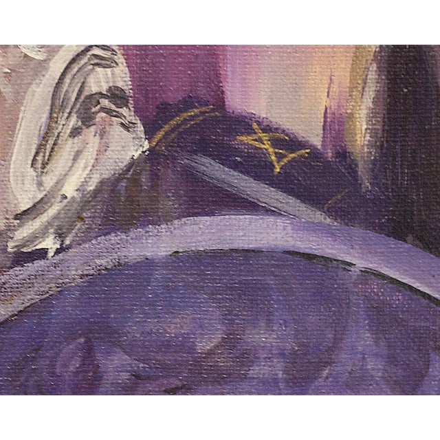 Teresa Gniewek, Kabbalah Judaica Torah Painting "SWIATTO TORY I" Synagogue interior, 1990 For Sale - Image 4 of 6