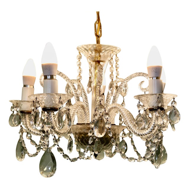 Vintage Venetian Style Chandelier, 1970 For Sale