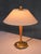 Beige Vintage Swedish Table Lamp in Brass and Elm by Harald Notini, 1940s For Sale - Image 8 of 12