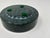 Late 20th Century Post Modern Round Green Marble Ashtray 1970, Made in Italy Set of 2 For Sale - Image 5 of 11