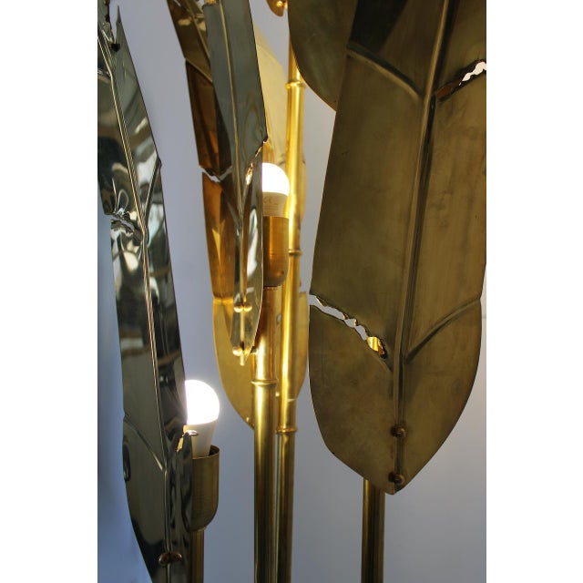 Palma Floor Lamp in Brass, 1970s For Sale - Image 15 of 16
