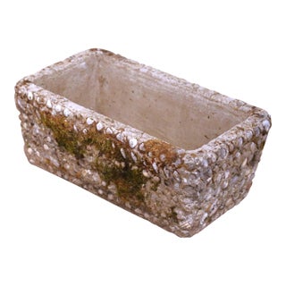 Early 20th Century French Cast Stone Shell-Encrusted Planter For Sale