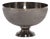 Textured Smoke Black Metal Footed Bowl- Small For Sale