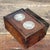 1970s Rosewood Decorative Box Inlaid With Silver Dollar Coins For Sale - Image 9 of 9