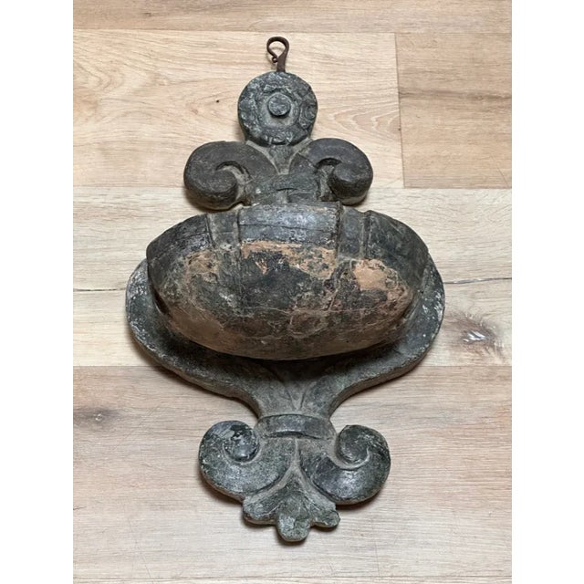 18th Century 18th Century Italian Stone Hanging Font For Sale - Image 5 of 6