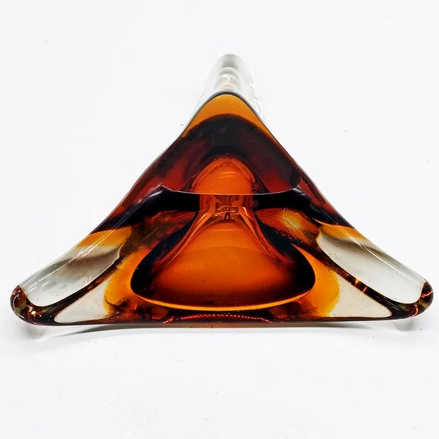 Italian Triangular Ashtray in Murano Glass, 1960s For Sale - Image 6 of 7