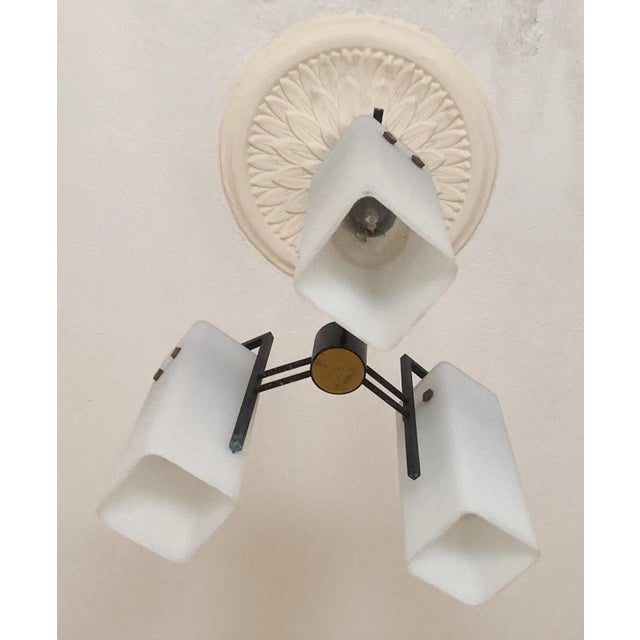 Italian Italian Mid-Century Chandelier by Stilnovo, 1950s For Sale - Image 3 of 10