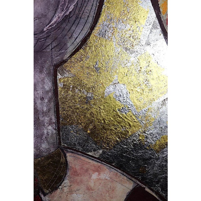 2010s Sax Berlin 21st Century Mona Lisa. Contemporary Mixed Media Painting 2019 For Sale - Image 5 of 8