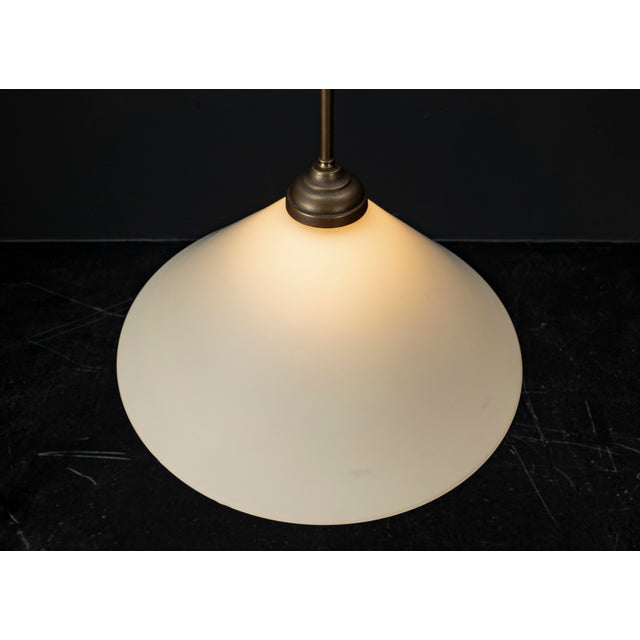 Ceiling Pendant Light with Frosted Glass by Art & Licht, 1980s For Sale - Image 13 of 14