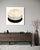 Contemporary Rebecca Koury "Moon Shadow" Black Silver Moon Contemporary Abstract, Acrylic and Mixed Media on Canvas, Carmel California Art, Modern Art, 2026 For Sale - Image 3 of 3